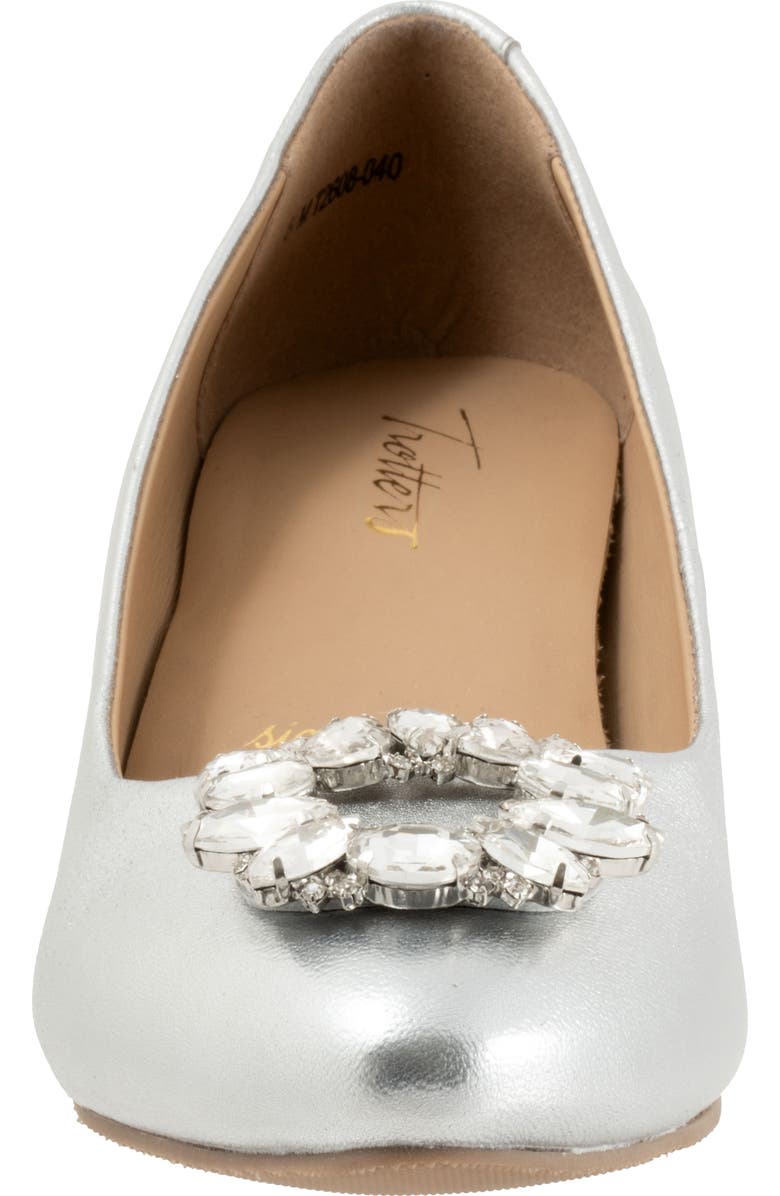 Trotters Kate Kitten Heel Pump, Alternate, color, Silver