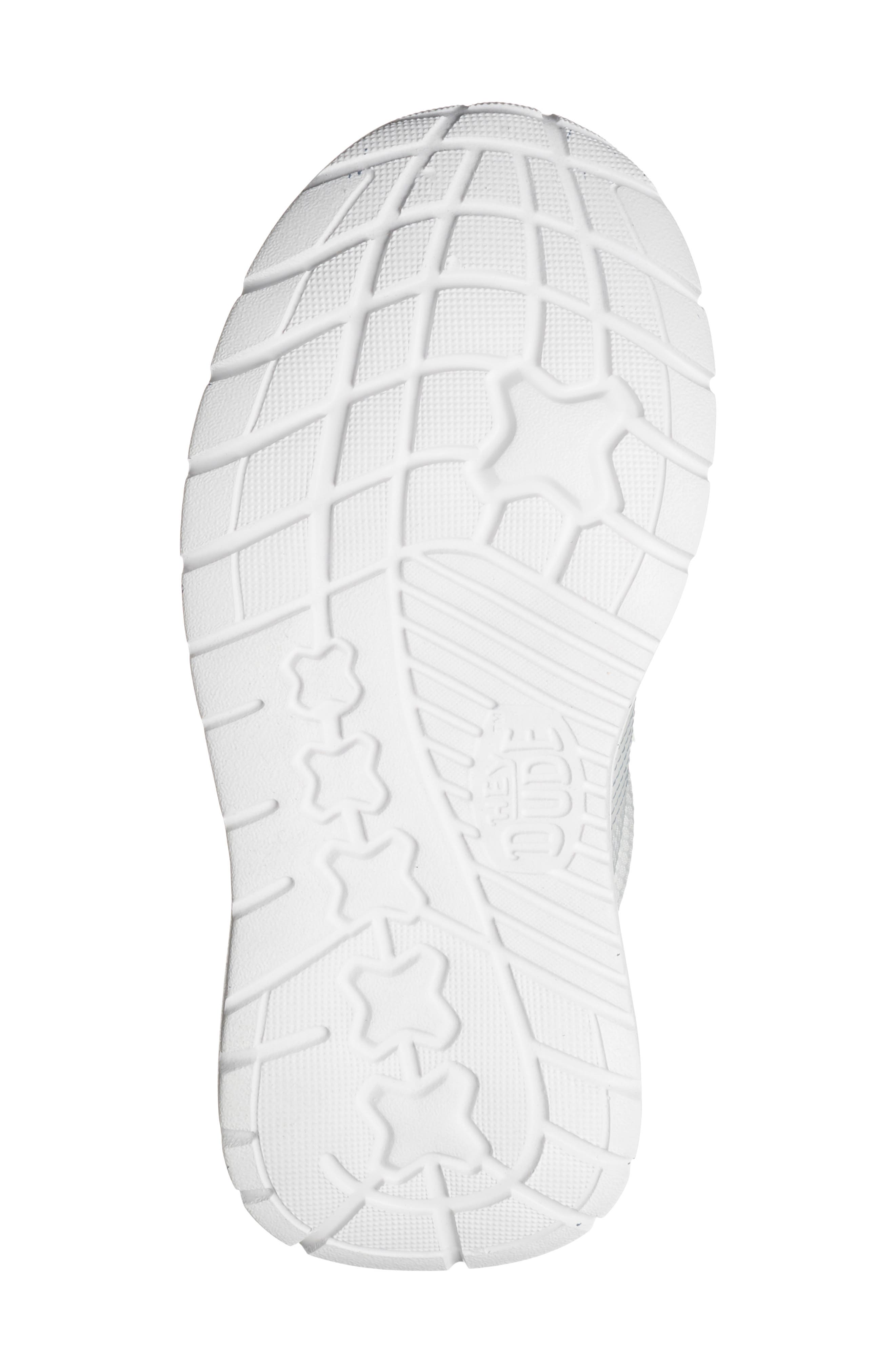 Hey Dude Kids' Sirocoo Play Sneaker, Alternate, color, Bright White/ Grey