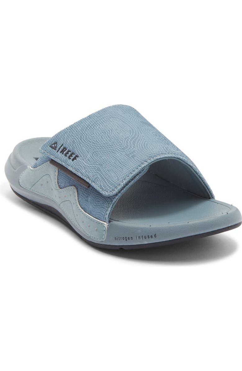 Reef Swell Cruiser Slide Sandal, Main, color, Grey Topo