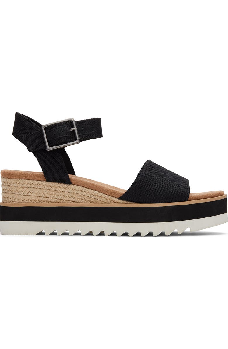 TOMS Diana Platform Wedge Sandal, Alternate, color,