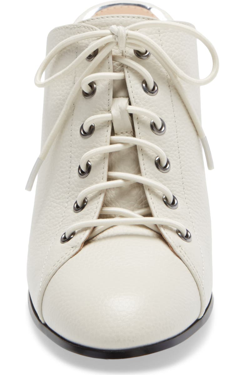 Linea Paolo Sylvie Lace-Up Mule, Alternate, color, Ivory