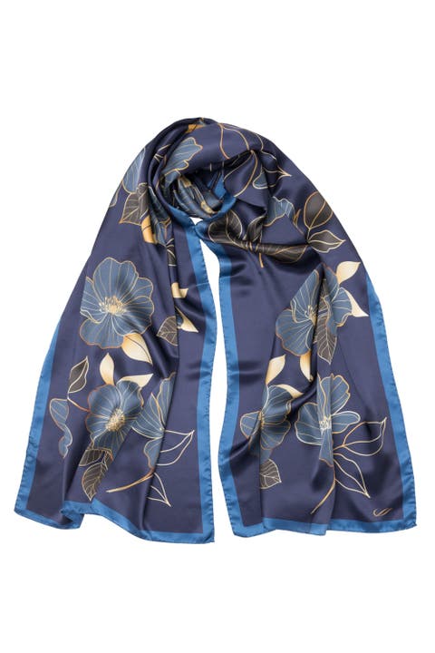 Laura - Silk Scarf/Shawl for Women