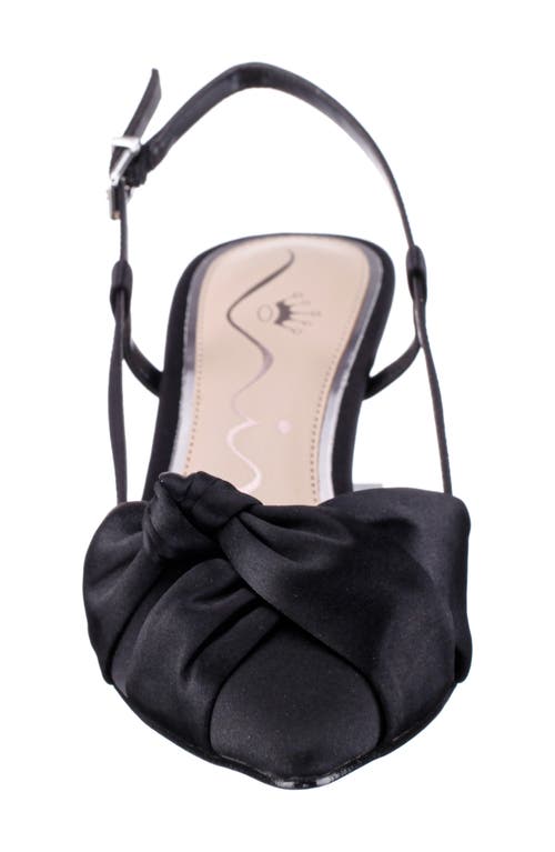 Nina Stella Slingback Pointed Toe Pump In Black