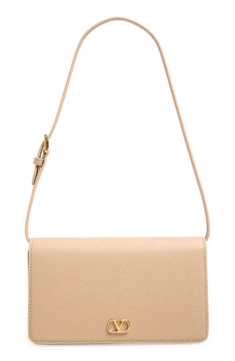 Mini VLOGO Leather Shoulder Bag