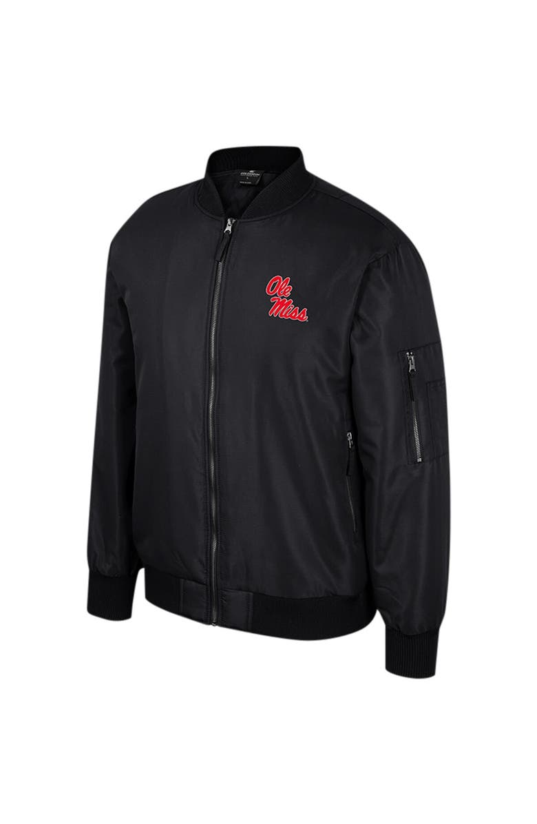 COLOSSEUM Men's Colosseum Black Ole Miss Rebels Full-Zip Bomber Jacket, Alternate, color, Black