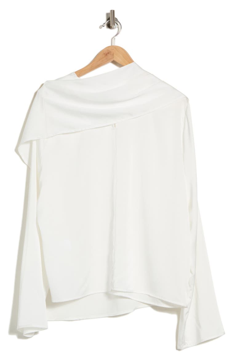Asymmetrical Layered Top, Alternate, color, IVORY
