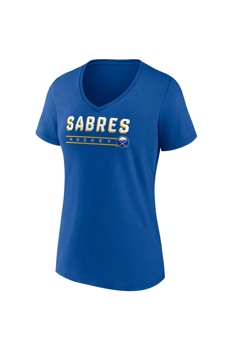 Women's Fanatics Branded Royal/Heathered Gray Buffalo Sabres 2-Pack V-Neck T-Shirt Set, Alternate, color, Royal