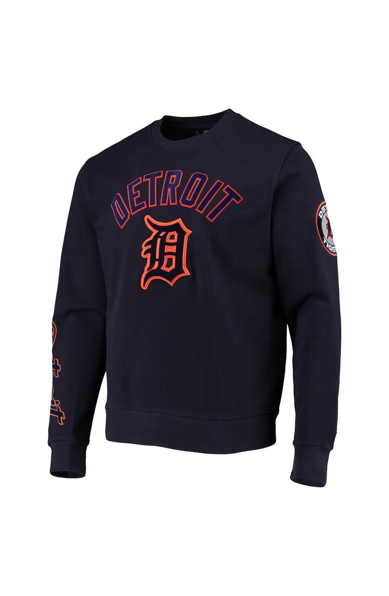 PRO STANDARD Men's Pro Standard Navy Detroit Tigers Stacked Logo Pullover Sweatshirt, Alternate, color,