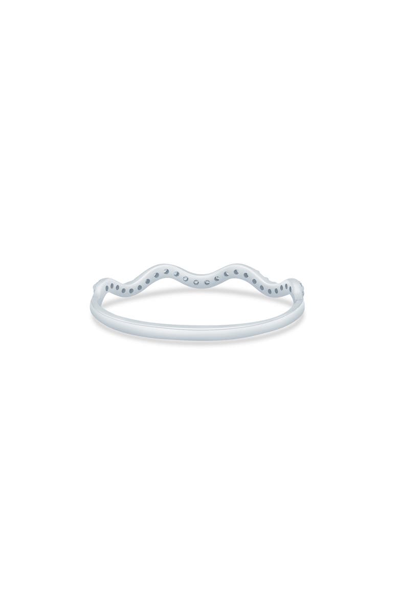 Wavy Diamond Band Ring - 0.08ct., Alternate, color, WHITE GOLD