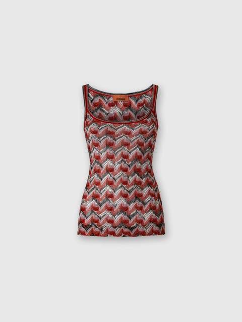 Tシャツ・カットソー MISSONI Women Tops DS25SN0HBK045A S01GC Silver MISSONI: Top woman - Silver | Missoni top DS25SK0BBK045A