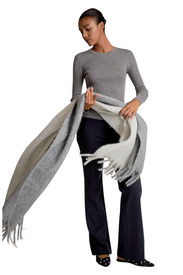 Bryce Turtleneck - Merino, Alternate, color, Gray Melange