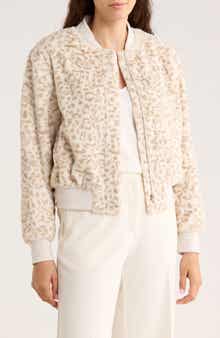 Sanctuary Luxe Faux Fur Zip Bomber Jacket
