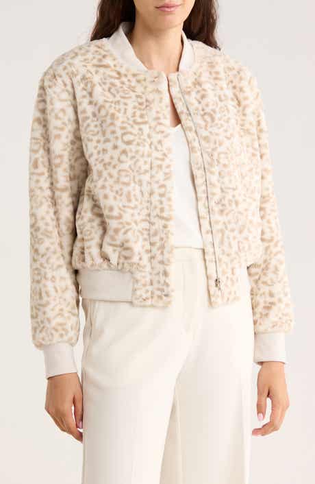 Sanctuary Luxe Faux Fur Zip Bomber Jacket