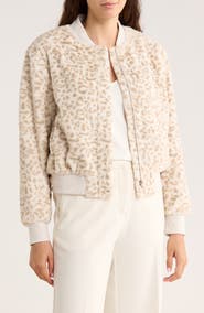Sanctuary Luxe Faux Fur Zip Bomber Jacket