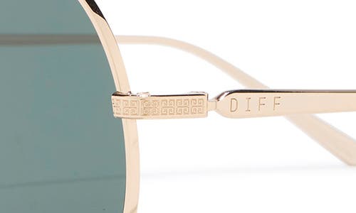Diff Denver 61mm Aviator Sunglasses In Gold