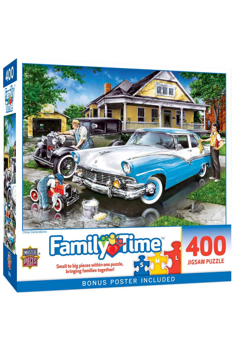 Three Generations 400 Piece Puzzle, Main, color, Multicolor