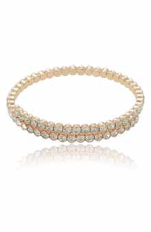 Ettika Overlapping Crystal Bangle Bracelet