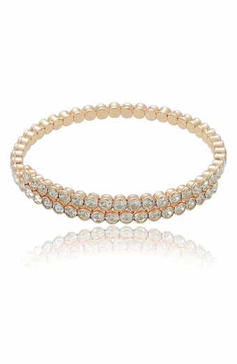 Ettika Overlapping Crystal Bangle Bracelet