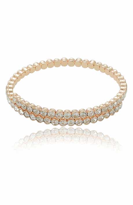 Ettika Overlapping Crystal Bangle Bracelet