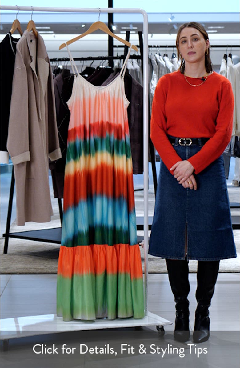 Gradient Stripe Maxi Dress, sales video thumbnail
