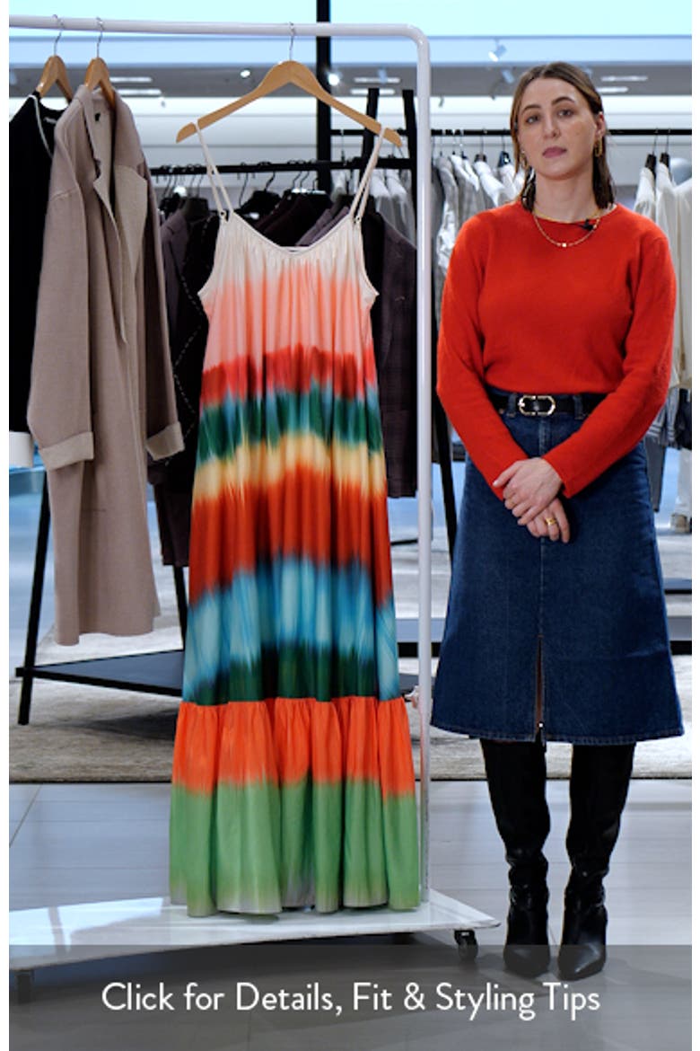 Gradient Stripe Maxi Dress video