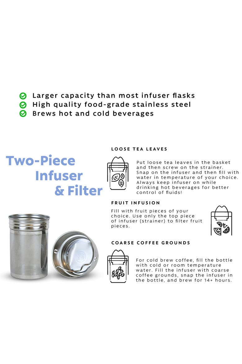 Infuser Bottle 25oz, Alternate, color, Blue