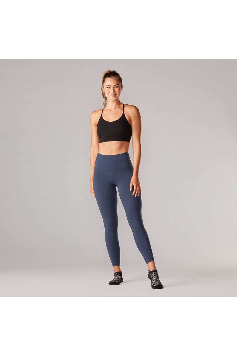 High Waisted 7/8 Legging, Alternate, color, NAVY