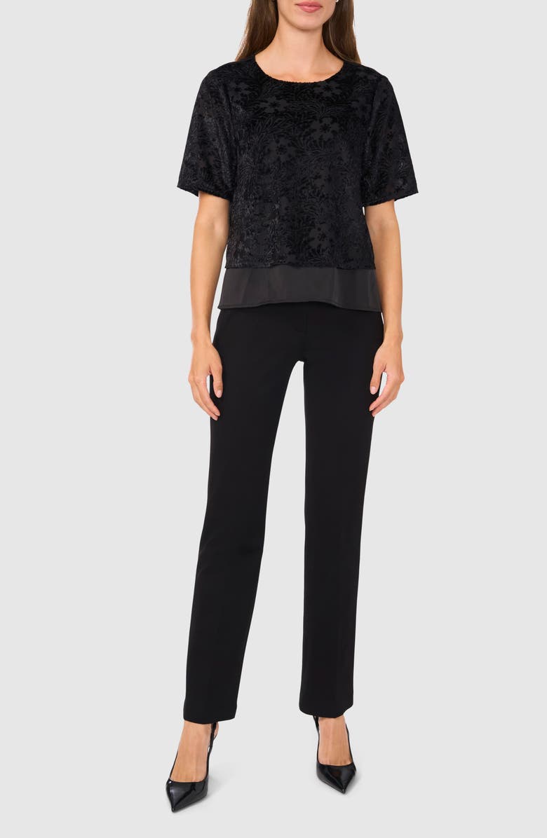 Halogen<sup>®</sup> Burnout Velvet Top, Alternate, color,