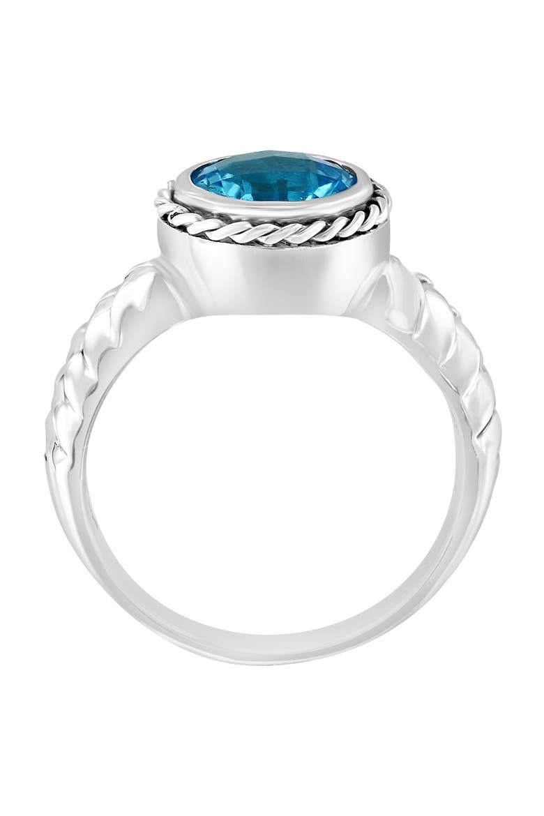 Blue Topaz Ring, Alternate, color, BLUE