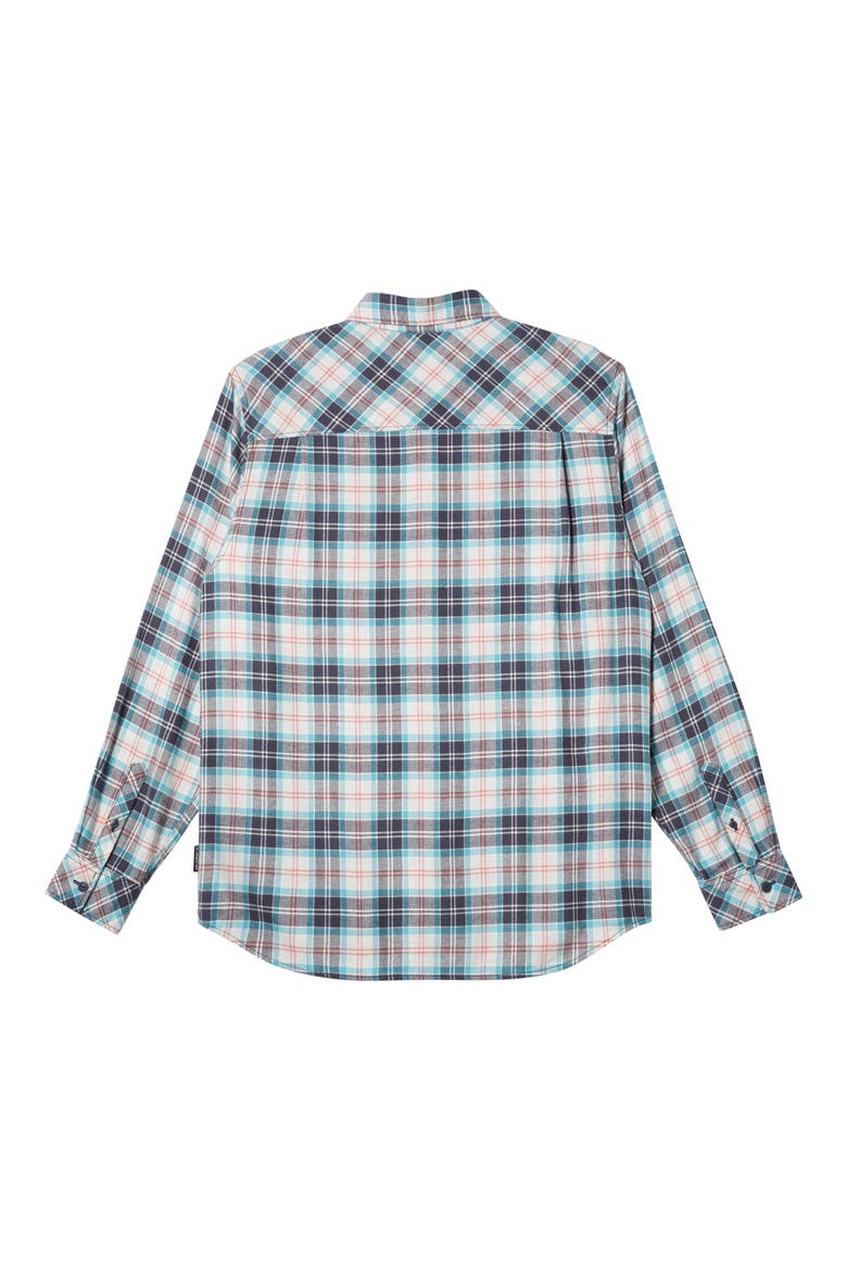 Ensign Classic Fit Plaid Flannel Button-Up Shirt, Alternate, color, WHITE MARBLE ENSIGN CLASSIC FL