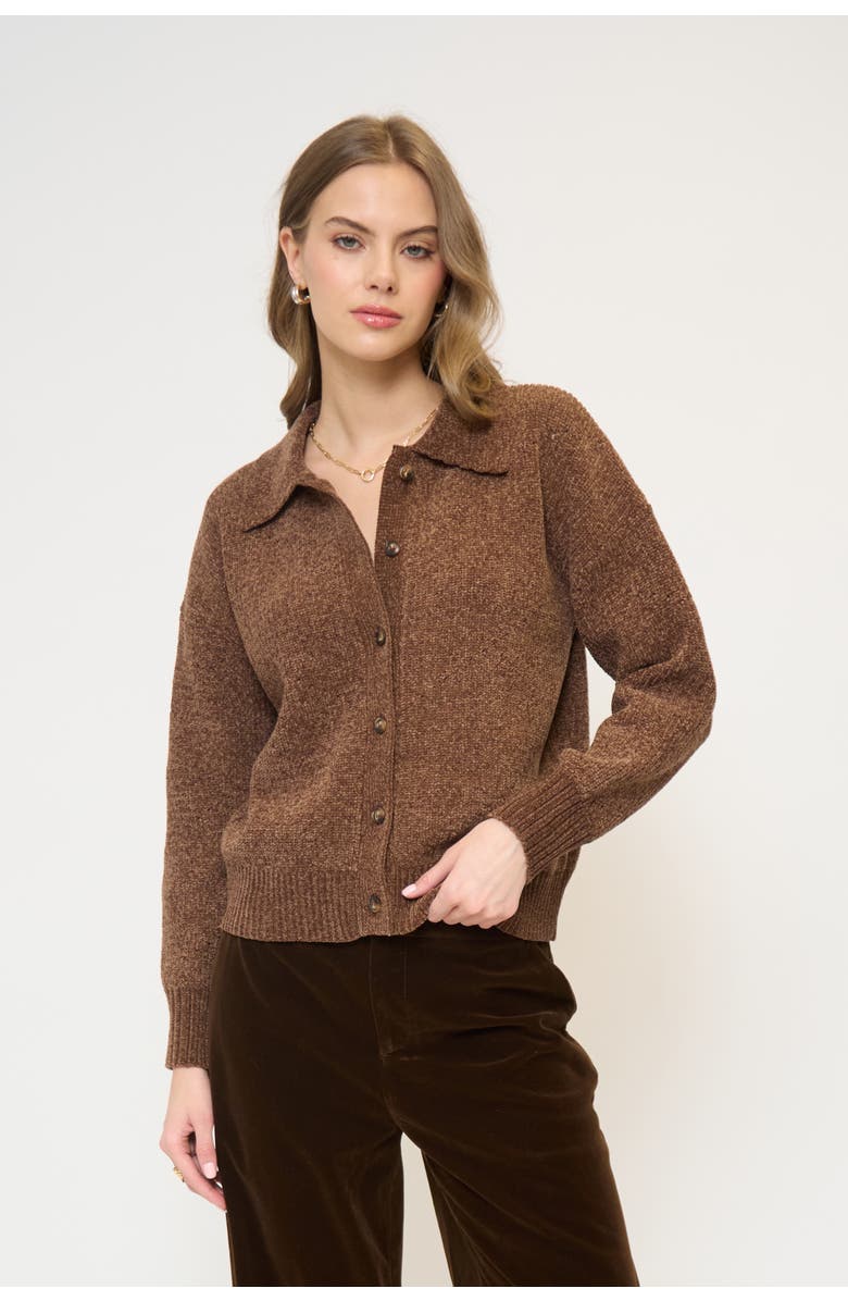 Central Park West Stella Robbie Polo, Main, color, Chocolate