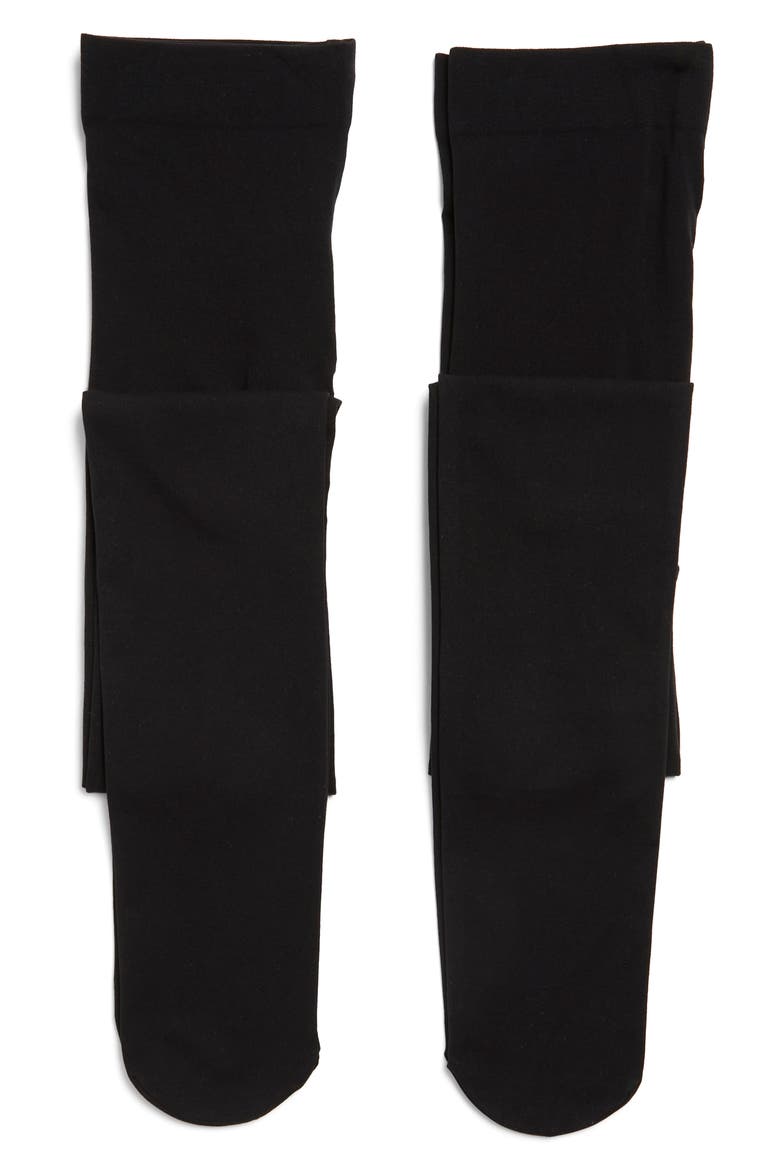 Opaque Tights - Pack of 2, Alternate, color, BLACK