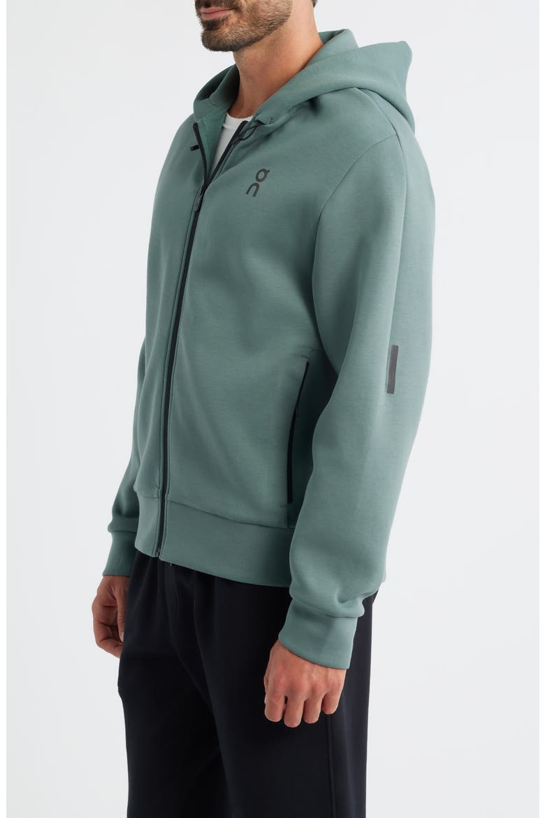 Focus Tech Zip Hoodie, Alternate, color, OLIVE