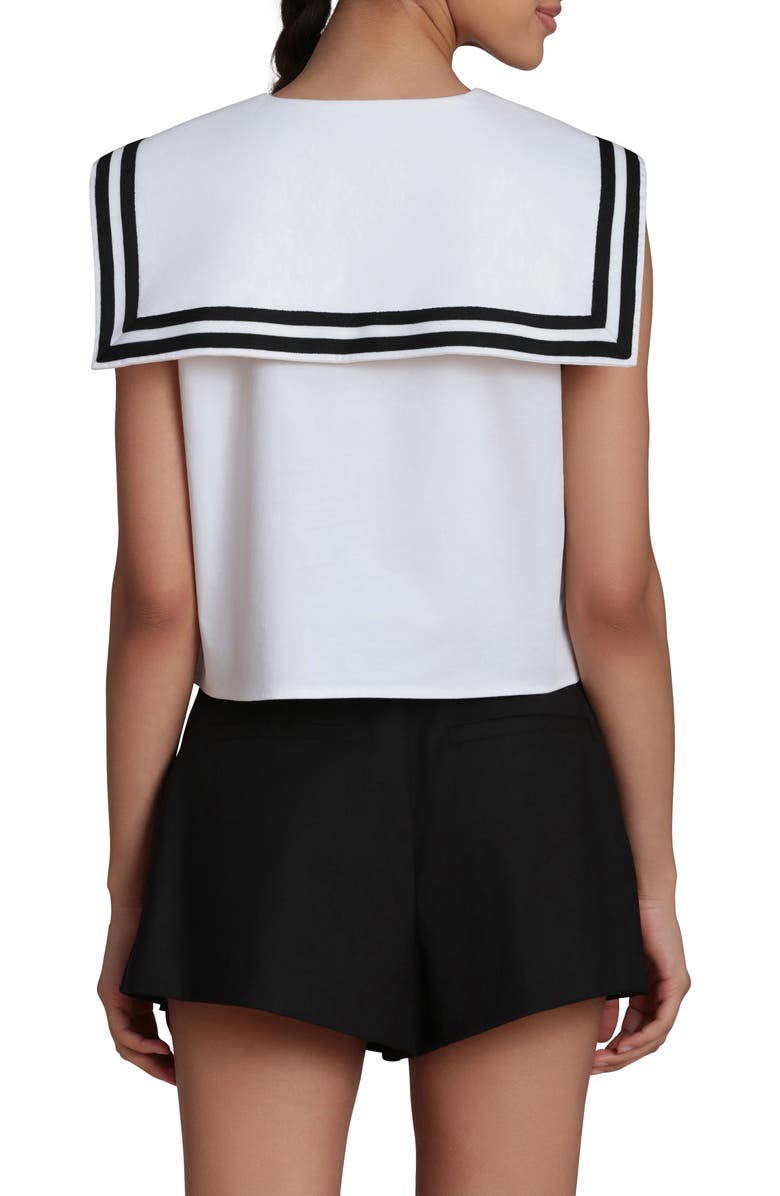 Avec Les Filles Sailor Sleeveless Top, Alternate, color, White