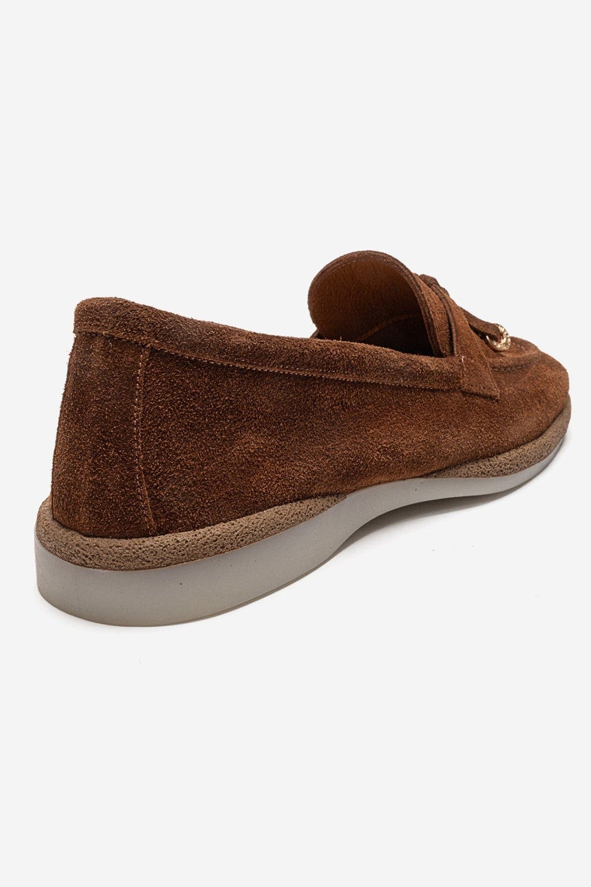 Forever & Always Shoes Ilvena Leather Loafer, Alternate, color, Cognac Suede