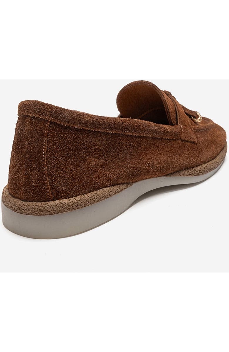 Forever & Always Shoes Ilvena Leather Loafer, Alternate, color, Cognac Suede