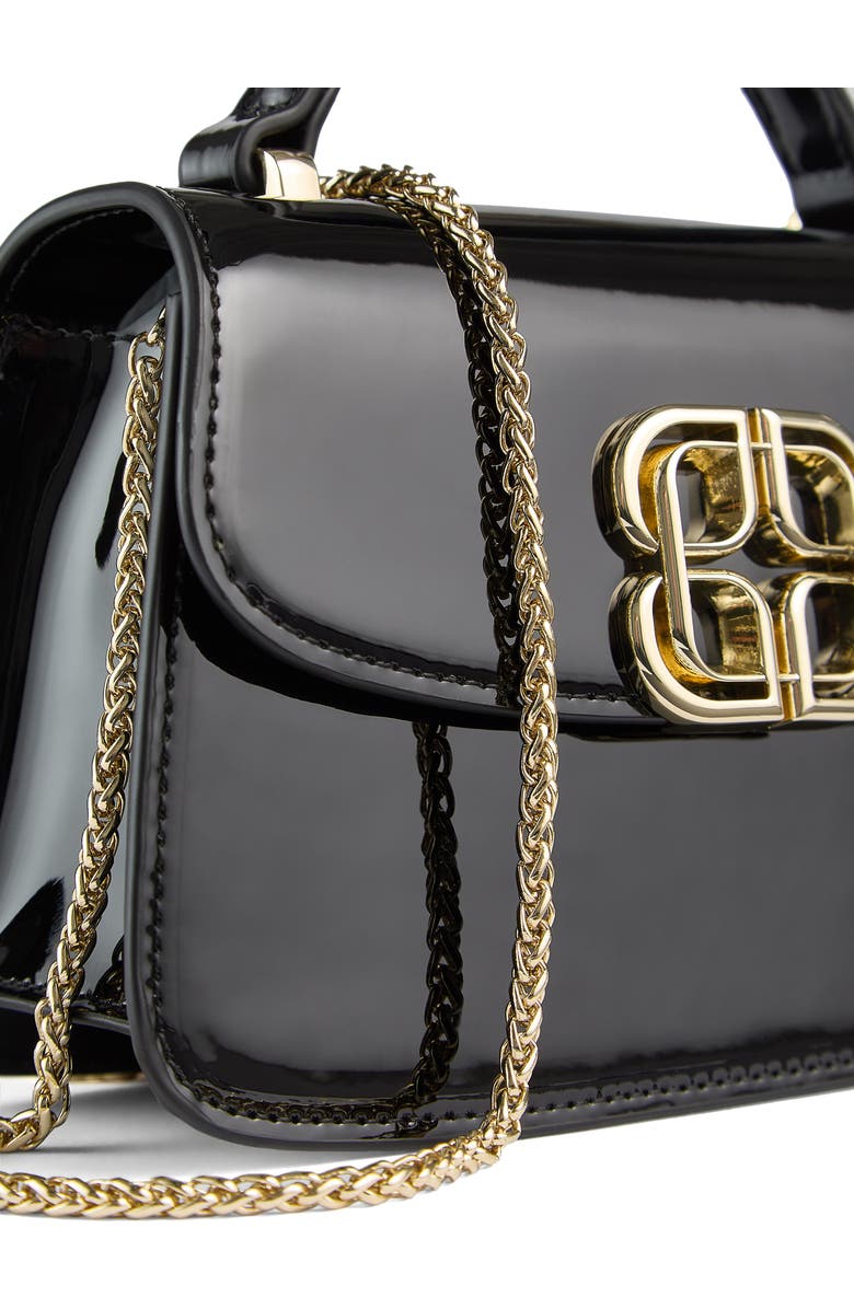 LK Bennett Annabelle Grab Leather Top Handle Bag, Alternate, color, Black