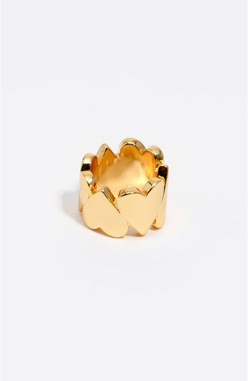 Bimba Y Lola Hearts Shape Ring In Gold