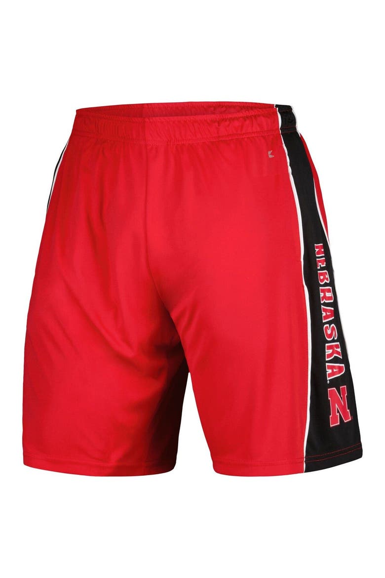 Men's Colosseum Scarlet Nebraska Huskers Panel Shorts, Alternate, color, Scarlet