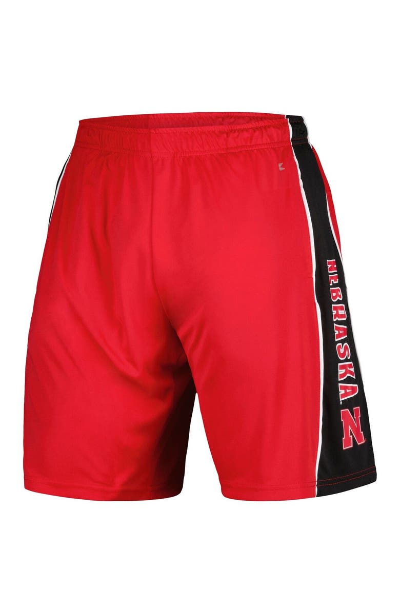 COLOSSEUM Men's Colosseum Scarlet Nebraska Huskers Panel Shorts, Alternate, color, Scarlet