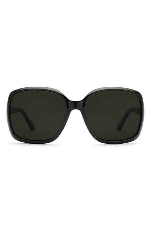 Marin 56mm Polarized Oversize Square Sunglasses