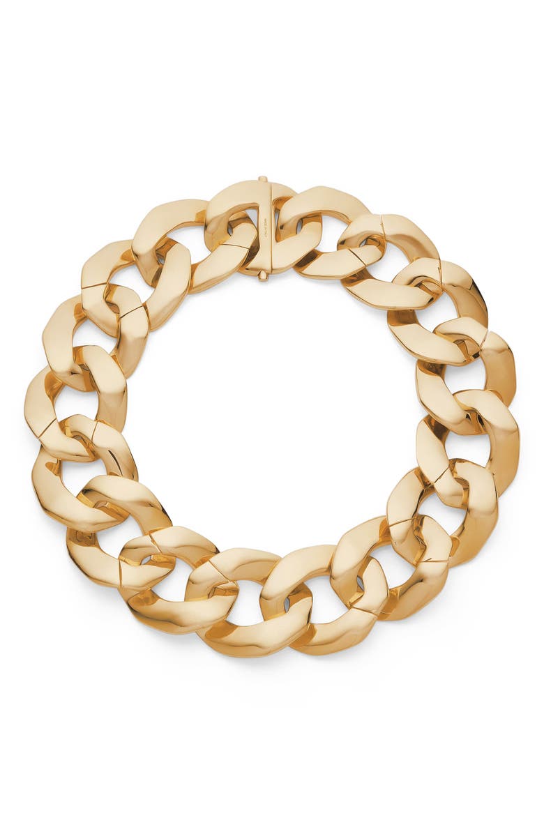 Givenchy Large Link Collar Necklace, Alternate, color, Golden Yellow