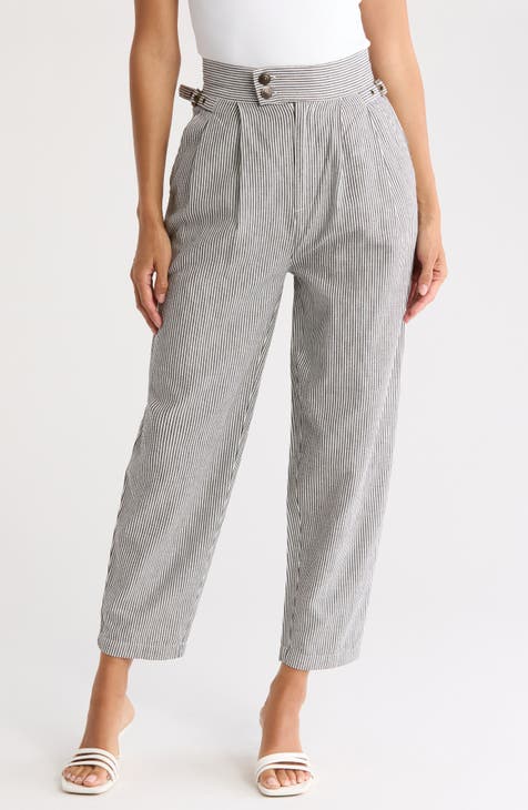 Nadia High Waist Front Pleat Pants