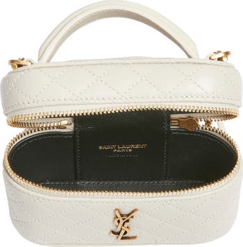 Micro Gaby Quilted Leather Vanity Crossbody Bag