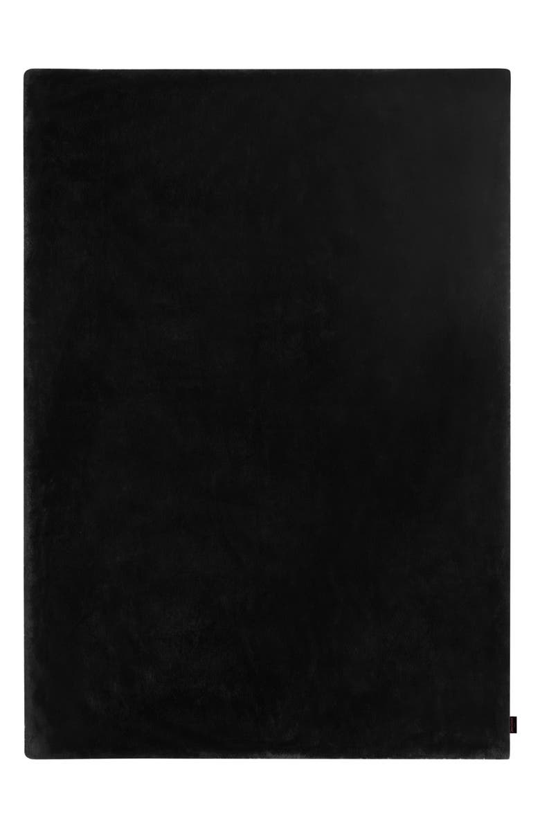 Juicy Couture Plush Throw Blanket, Alternate, color, Black