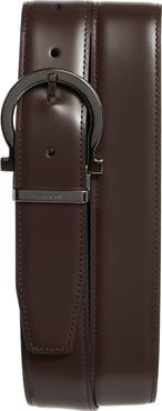 FERRAGAMO Gancio Reversible Leather Belt