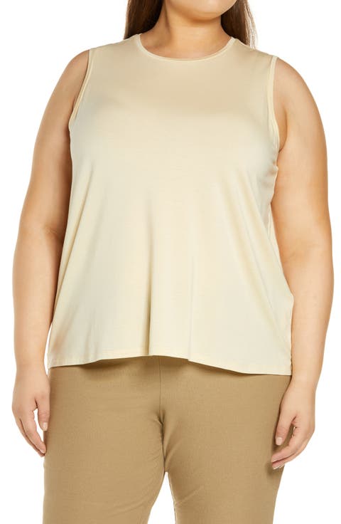 Crewneck Jersey Tank (Plus Size)