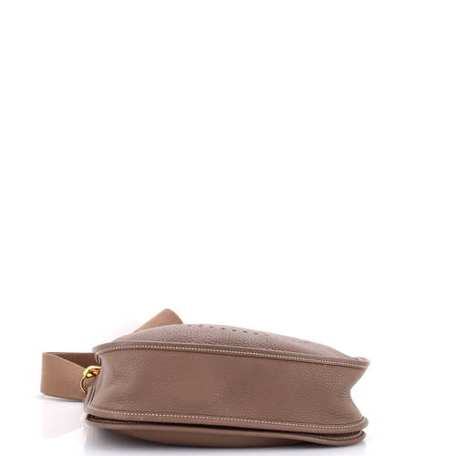 Pre-owned Hermes Hermes Evelyne Bag Gen Iii Clemence Pm In Brown