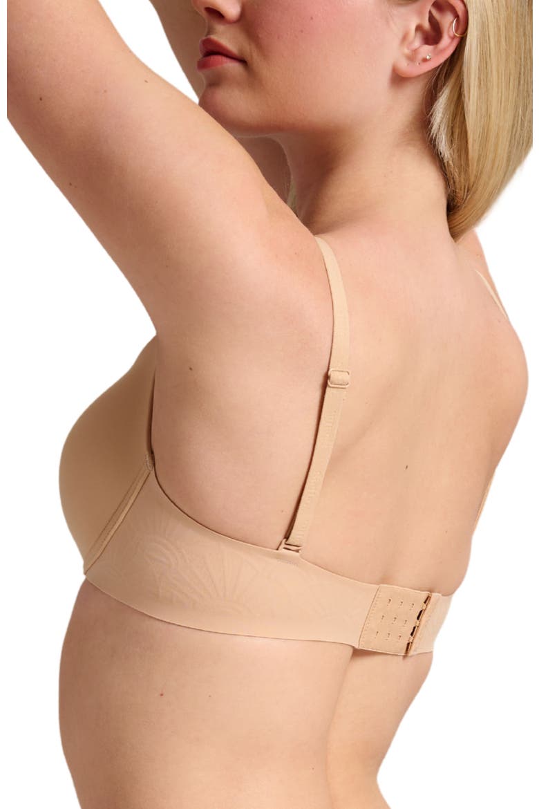 No-Show T-Shirt Foam Bra, Alternate, color, Maple Sugar
