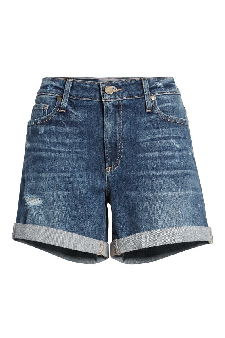 Parker Denim Boyfriend Shorts, Alternate, color, CLIFFS EDGE DESTRUCTED